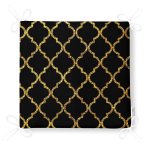 Gold Detaylı Ogea Desenli Dekoratif Modern Fermuarlı Sandalye Minderi Realhomes