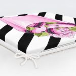 Coco Pops Pempe Siyah Tasarımlı Modern Dekoratif Fermuarlı Sandalye Minderi Realhomes