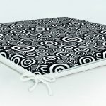 - Seventies psychedelic retro - Realhomes Siyah Beyaz Geometrik Yuvarlak Tasarımlı Modern Fermuarlı Sandalye Minderi Realhomes