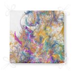 Realhomes Suluboya Desenli Dijital Baskılı Modern Fermuarlı Sandalye Minderi Realhomes