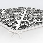 Realhomes Damask motifli Modern Fermuarlı Sandalye Minderi Realhomes