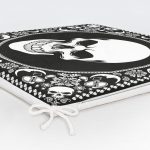 Realhomes Kuru Kafa Motifli Dijtal Baskılı Modern Fermuarlı Sandalye Minderi Realhomes