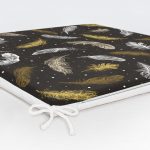 - httpsrealarge.comserdarMinderFermuarli-KareFrm-3752-Gorsel12-Gorsel-5 - Realhomes  Realhomes Siyah Zeminde Gold tüyler  Dijital Baskılı Modern Fermuarlı Sandalye Minderi Realhomes