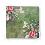 Realhomes Haki Zeminde Rengarenk Çiçekler Dijital Baskılı Modern Fermuarlı Sandalye Minderi Realhomes