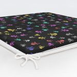 - httpsrealarge.comserdarMinderFermuarli-KareFrm-3771-Gorsel12-Gorsel-5 - Realhomes  Realhomes Siyah Zeminde Renkli Motifler Dijital Baskılı Modern Fermuarlı Sandalye Minderi Realhomes