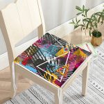 Realhomes Özel Tasarım Dijital Baskılı Modern Fermuarlı Sandalye Minderi Realhomes