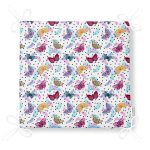 RealHomes Özel Tasarım Dijital Baskılı Modern Fermuarlı Sandalye Minderi Realhomes