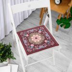 Rengarenk Modern Çiçekler Özel Tasarım Fermuarlı Sandalye Minderi Realhomes