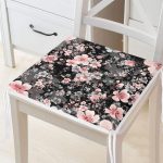 Modern Sanat Tasarımlı Dijital Baskılı Fermuarlı Sandalye Minderi Realhomes