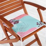 Modern Sanat Tasarımlı Dijital Baskılı Fermuarlı Sandalye Minderi Realhomes