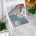 Modern Sanat Tasarımlı Dijital Baskılı Fermuarlı Sandalye Minderi Realhomes