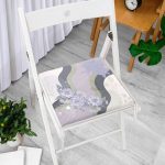 Modern Sanat Tasarımlı Dijital Baskılı Fermuarlı Sandalye Minderi Realhomes