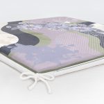 Modern Sanat Tasarımlı Dijital Baskılı Fermuarlı Sandalye Minderi Realhomes