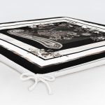 Modern Sanat Tasarımlı Dijital Baskılı Fermuarlı Sandalye Minderi Realhomes