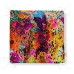 Modern Sanat Tasarımlı Dijital Baskılı Fermuarlı Sandalye Minderi Realhomes