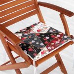 Modern Tasarımlı Dijital Baskılı Fermuarlı Sandalye Minderi Realhomes