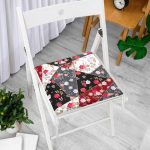 Modern Tasarımlı Dijital Baskılı Fermuarlı Sandalye Minderi Realhomes