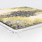 Modern Çini Tasarımlı Dijital Baskılı Fermuarlı Sandalye Minderi Realhomes