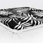 - httpsrealarge.comserdarMinderFermuarli-KareFrm-4282-Gorsel12-Gorsel-5 - Realhomes  Siyah Zeminde Beyaz Yaprak Tasarımlı Dijital Baskılı Fermuarlı Sandalye Minderi Realhomes