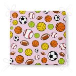 Realhomes Spor Topları Dijital Baskılı Modern Sandalye Minderi Realhomes