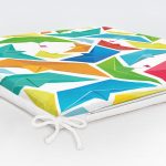 Realhomes Origami Gemiler Dijital Baskılı Modern Sandalye Minderi Realhomes