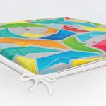 Realhomes Origami Gemiler Dijital Baskılı Modern Sandalye Minderi Realhomes