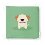 Realhomes Köpek Desenli Dijital Baskılı Modern Fermuarlı Sandalye Minderi Realhomes