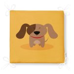 Realhomes Köpek Desenli Dijital Baskılı Modern Fermuarlı Sandalye Minderi Realhomes