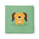 Realhomes Köpek Desenli Dijital Baskılı Modern Fermuarlı Sandalye Minderi Realhomes