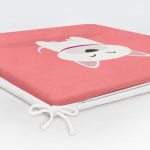 Realhomes Köpek Desenli Dijital Baskılı Modern Fermuarlı Sandalye Minderi Realhomes