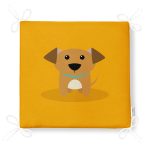 Realhomes Köpek Desenli Dijital Baskılı Modern Fermuarlı Sandalye Minderi Realhomes