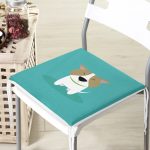 Realhomes Köpek Desenli Dijital Baskılı Modern Fermuarlı Sandalye Minderi Realhomes