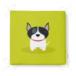 Realhomes Köpek Desenli Dijital Baskılı Modern Fermuarlı Sandalye Minderi Realhomes