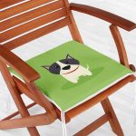 Realhomes Köpek Desenli Dijital Baskılı Modern Fermuarlı Sandalye Minderi Realhomes