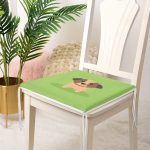 Realhomes Köpek Desenli Dijital Baskılı Modern Fermuarlı Sandalye Minderi Realhomes