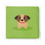 Realhomes Köpek Desenli Dijital Baskılı Modern Fermuarlı Sandalye Minderi Realhomes