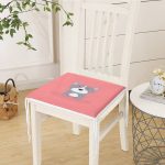 Realhomes Köpek Desenli Dijital Baskılı Modern Fermuarlı Sandalye Minderi Realhomes