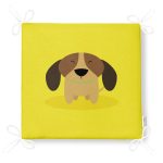 Realhomes Köpek Desenli Dijital Baskılı Modern Fermuarlı Sandalye Minderi Realhomes