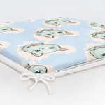 Realhomes Kedi Desenli Dijital Baskılı Modern Fermuarlı Sandalye Minderi Realhomes