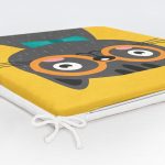 Realhomes Renkli Kedi Dijital Baskılı Modern Fermuarlı Sandalye Minderi Realhomes