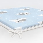 Realhomes Bulutlara Sarılmış Ayıcıklar Dijital Baskılı Modern Sandalye Minderi Realhomes