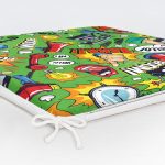 Realhomes Dijital Baskılı Modern Fermuarlı Sandalye Minderi Realhomes