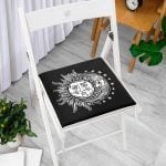 Güneş Ay Yıldızlı Dekoratif Fermuarlı Sandalye Minderi Realhomes