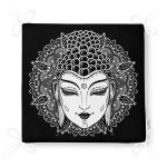 Siyah Beyaz Otantik Woman Özel Tasarım Dijital Baskılı Fermuarlı Sandalye Minderi Realhomes