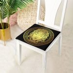 - httpsrealarge.comserdarMinderFermuarli-KareFrm-5034-Gorsel12-Gorsel-3 - Realhomes RealHomes Özel Tasarım Siyah Zeminde Gold Medusa Dekoratif Fermuarlı Sandalye Minderi Realhomes