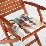 Fashion  Womens Dijital Baskılı Fermuarlı Sandalye Minderi Realhomes