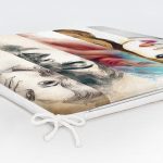 Fashion  Womens Dijital Baskılı Fermuarlı Sandalye Minderi Realhomes