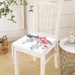 Fashion Girl Şapka Özel Tasarım Dijital Baskılı Fermuarlı Sandalye Minderi Realhomes