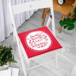Home Sweet Home Dekorati Kare Sandalye Minderi 40x40cm Fermuarlı Realhomes