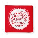 Home Sweet Home Dekorati Kare Sandalye Minderi 40x40cm Fermuarlı Realhomes